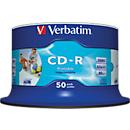 CD-R imprimable (encre) Verbatim, jusqu'à 52 fois, 700 Mo / 80 min., spindle de 50 unités