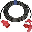 CEE-verlengstuk 16 A 400 V 25m H07RN-F 5x1,5 mm2 zwart IP44