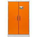 Cemo armoire de sécurité type 90 PROline 12/20, portes à fermeture automatique, L 1200 x P 600 x H 1950 mm, 66 litres, gris/orange
