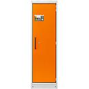 Cemo armoire de sécurité type 90 PROline 6/20, portes à fermeture automatique, charnières à droite, L 600 x P 600 x H 1950 mm, 33 litres, gris/orange