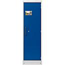 Cemo armoire de sécurité type 90 PROline 6/20, portes à fermeture automatique, charnières à droite, L 635 x P 600 x H 1950 mm, 33 litres, gris/bleu gentiane