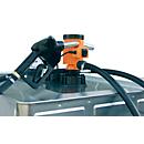 CEMO electric pump, 12 V, 25 l/min effective, 4 m connection cable with terminals, 6 m hose, automatic jet nozzle gun