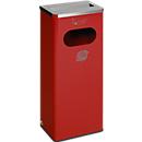 Cendrier/collecteur de déchets, rouge feu