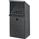 Cendrier mural avec toit, structure gris antique