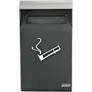 Cendrier mural Probbax , rectangulaire volume total 1,5 l avec seau intérieur volume 0,5 l