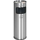 Cendrier poubelle, en inox, Ø 230 x 660 mm