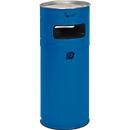 Cendrier poubelle H 100, bleu gentiane