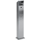 Cendrier poubelle pour l'extérieur, inox