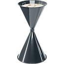 Cendrier sur pied - acier - Ø 400 x H 700 mm - 15 L - anthracite