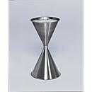 Cendrier sur pied, acier, Ø 400 x H 700 mm, 15 litres, inox