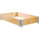 Cerco de madera, plegable diagonalmente, 800 x 1200 x 200 mm