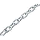 Chaîne de délimitation, ⌀ 6 mm x 10 m, pour l'intérieur &amp; l'extérieur, acier galvanisé à chaud, haute protection contre la corrosion, argent