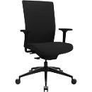 Chaise de bureau Topstar Sitness AirWork G, rembourrage sandwich, assise plate 3D, mécanisme synchrone, appui-lordose réglable en hauteur, certifiée AGR, noir