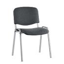 Chaise empilable ISO Basic, armature alu argent, anthracite