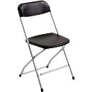 Chaise pliante Polyfold, noir/alu blanc, 2 p.