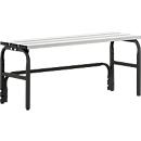 Changing bench, stainless steel tube/aluminium, single, 1015 mm wide, anthracite