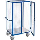 Chariot à armoire avec grille ESD avec serrure à cylindre, 980 x 700 mm