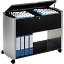 Chariot à dossiers suspendus design, deux rangées, avec couvercle