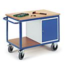 Chariot à plateau avec armoire - L 1150 x l. 700 mm