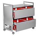 Chariot artline double à dossiers suspendus