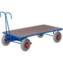 Chariot charges lourdes - sans paroi - 1200 x 800 mm - 700 kg - pneus gonflables