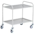 Chariot de service et desserte, alu inox, L 1055 x l. 735 x H 975 mm