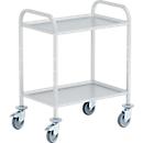 Chariot de service et desserte, alu inox, L 820 x l. 565 x H 975 mm