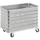 Chariot de transport en aluminium, sans couvercle, 430 L