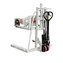 Chariot élévateur pour fûts FHR 600 F Bauer, acier, plage de rotation de 360°, pour fûts jusqu'à 220 l, L 1125 x P 1200 x H 1330 mm, galvanisé