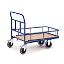 Chariot plate-forme C + C, Cash and Carry, avec ridelle, L 1080 x l. 870 x H 960 mm