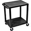 Chariot polyvalent en plastique, noir