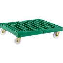 Châssis de transport - HDPE - L 810 x l. 720 mm - charge admissible 500 kg - vert
