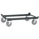 Châssis mobile pour palettes Fetra, pour bacs 1200 x 800 mm, capacité 750 kg, gris anthracite RAL 7016