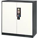 Chemical cabinet Asecos CS-CLASSIC, hinged door, 2 shelves, 1055x520x1105 mm, pure white