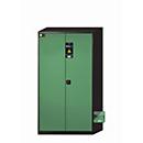 Chemikalienschrank asecos CS-CLASSIC-F, Flügeltüren, Front Resedagrün, B 1055 x T 520 x H 1950 mm