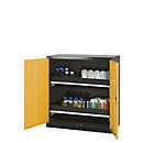 Chemikalienschrank Asecos CS-CLASSIC, Flügeltür, 2 Auszugswannen, 1055x520x1105 mm, sicherheitsgelb