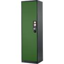 Chemikalienschrank, Flügeltür, 3 Böden, 545x520x1950 mm, resedagrün