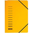 Chemise à 3 rabats et à élastiques PAGNA, format A4, en carton, pièce, jaune