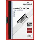 Chemise à clip DURACLIP DURABLE, plastique, format A4, 25 pièces, rouge