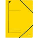 Chemise à fermeture à élastique, en carton pour format A4, jaune
