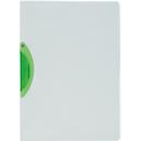 Chemise à pince Easy Plus Kolma, A4, jusqu'à 30 feuilles, plastique transparent KolmaFlex, avec pince verte,