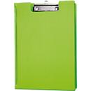 Chemise à pince MAUL, DIN A4, avec pince métallique, porte-stylo, 319 x 229 x 13 mm, carton recouvert d'une feuille, vert clair
