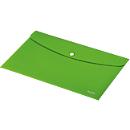Chemise à rabats Leitz® Recycle, format A4, fermeture par boutons pression, opaque, 100 % recyclable, Ange Bleu, plastique recyclé, vert