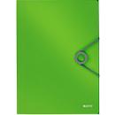 Chemise avec fermeture en coin Solid Leitz, format A4, jusqu'à 150 feuilles, vert clair