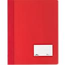 Chemise transparente Premium DURABLE, pour format A4, PVC dur, 25 p., rouge