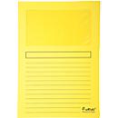 Chemises à fenêtre FOREVER Exacompta, en papier 120 g/m², jaune, paquet de 100