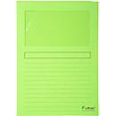 Chemises à fenêtre FOREVER Exacompta, en papier 120 g/m², vert, paquet de 100