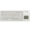 Cherry Tastatur XS Touchpad Keyboard G84-5500, QWERTZ, großes Touchpad, 2 Maustasten, hellgrau