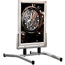 Chevalet de trottoir SwingMaster en aluminium anodisé, résistant aux intempéries, pour format A0 (841 x 1189 mm)