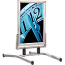 Chevalet de trottoir SwingMaster en aluminium anodisé, résistant aux intempéries, pour format A1 (594 x 841 mm)